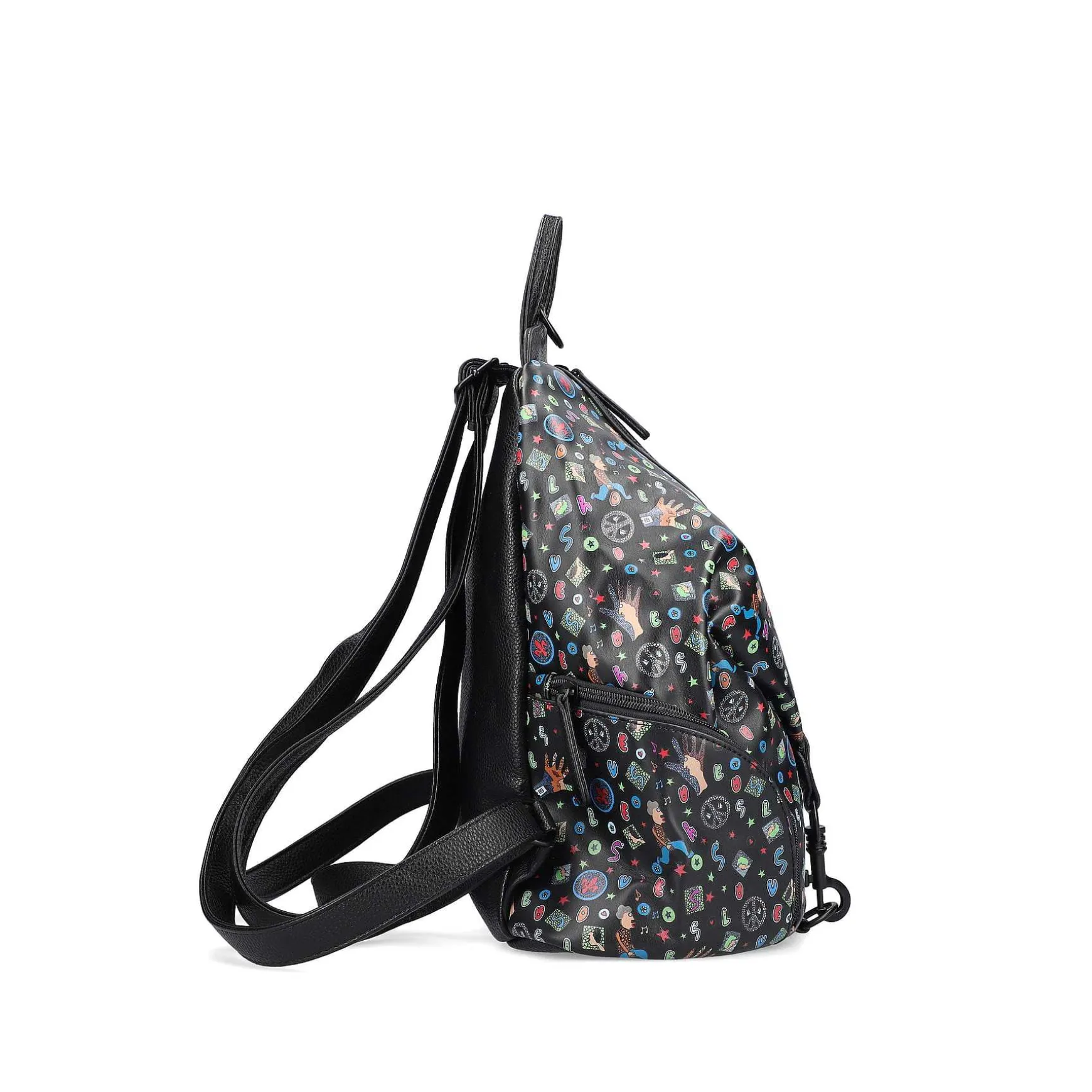 Rieker | Backpack Black Pattern