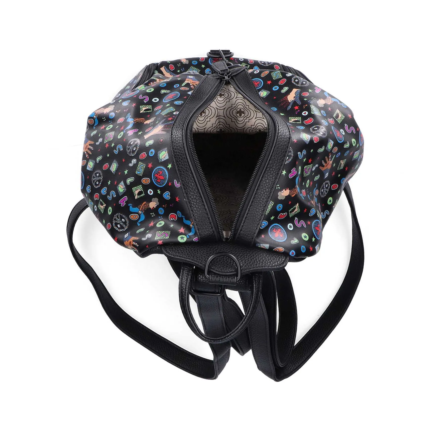 Rieker | Backpack Black Pattern