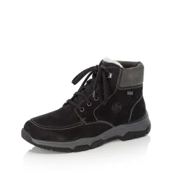 Rieker Men'S Corded Boots Deep Black