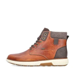 Rieker Men'S Corded Boots Caramel Brown