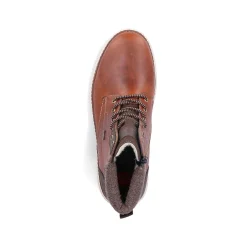 Rieker Men'S Corded Boots Caramel Brown
