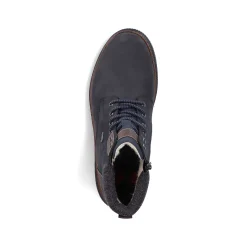 Rieker Men'S Corded Boots Navy Blue