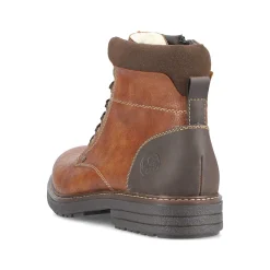Rieker Men'S Corded Boots Caramel Brown