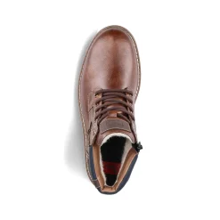 Rieker Men'S Corded Boots Chestnut Brown
