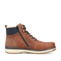 Rieker Men'S Corded Boots, Nut Brown