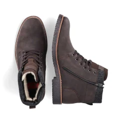 Rieker Men'S Corded Boots, Nut Brown