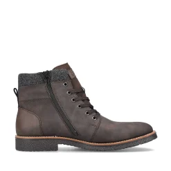 Rieker Men'S Corded Boots, Nut Brown