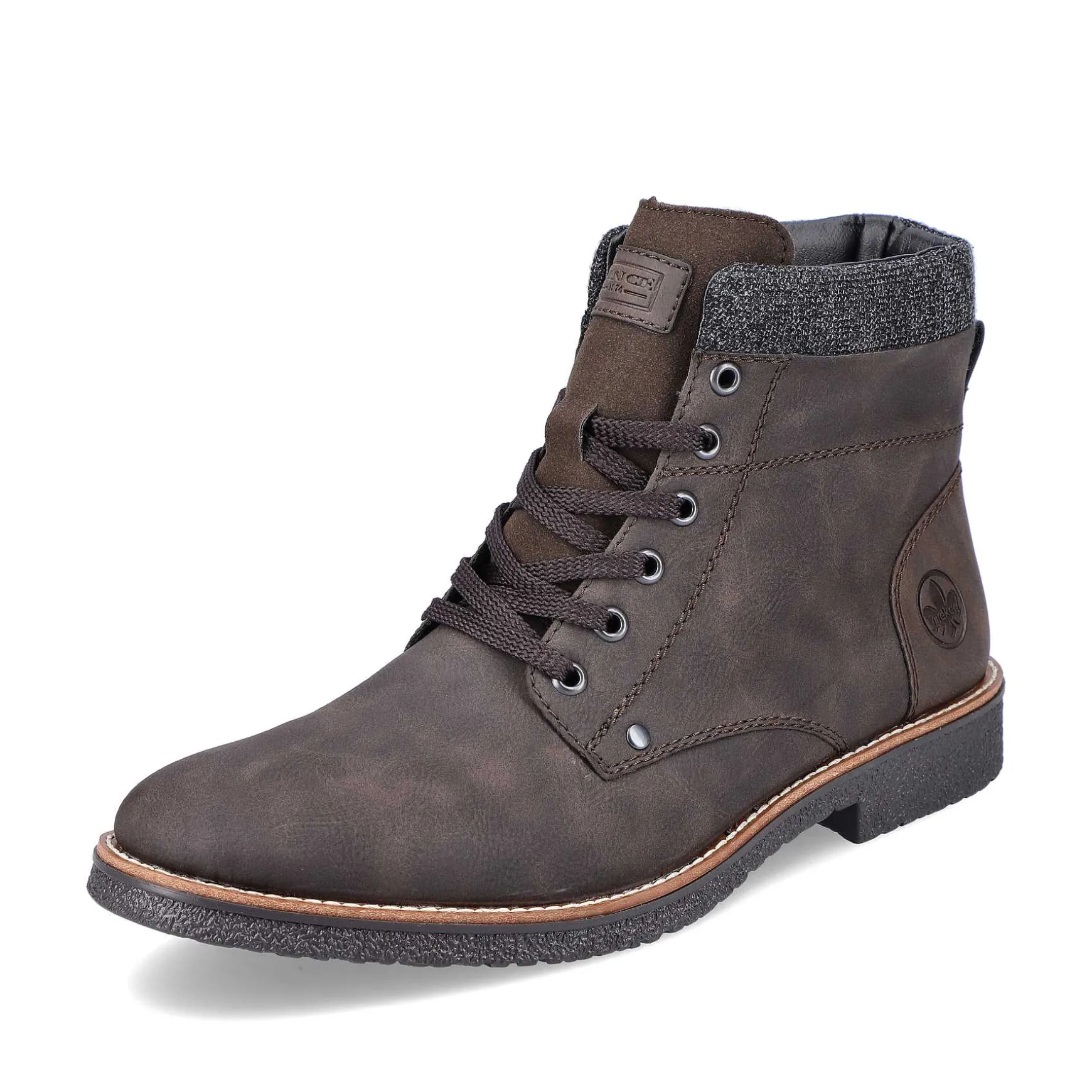 Rieker Men'S Corded Boots, Nut Brown