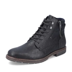 Rieker Men'S Corded Boots Graphite Black