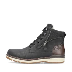 Rieker Men'S Corded Boots Night Black