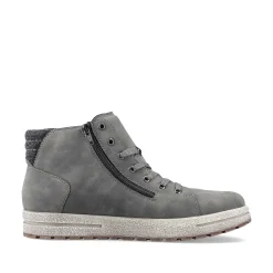 Rieker Men'S Corded Boots Moon Grey