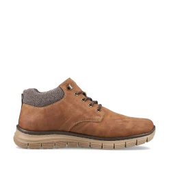 Rieker Men'S Corded Boots Cinnamon Brown