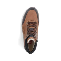 Rieker Men'S Corded Boots Light Brown-Black