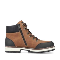 Rieker Men'S Corded Boots Light Brown-Black
