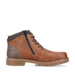 Rieker Men'S Corded Boots Nougat Brown