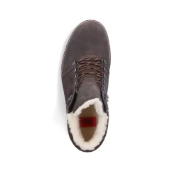 Rieker Men'S Corded Boots Coffee Brown