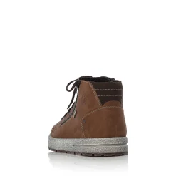 Rieker Men'S Corded Boots Chestnut Brown
