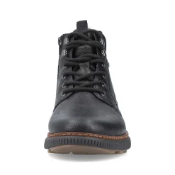 Rieker Men'S Corded Boots Night Black