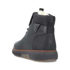 Rieker Men'S Corded Boots Night Black