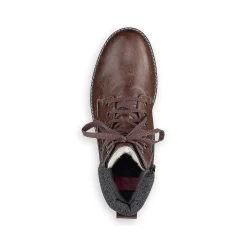 Rieker Men'S Corded Boots Chestnut Brown