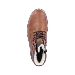 Rieker Men'S Corded Boots Chestnut Brown