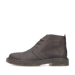 Rieker Men'S Corded Boots Dark Brown