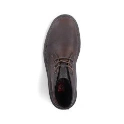Rieker Men'S Corded Boots Dark Brown