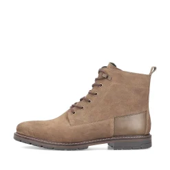 Rieker Men'S Corded Boots Sand Brown