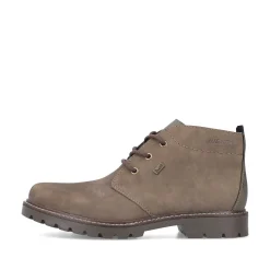 Rieker Men'S Corded Boots Grey-Brown