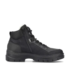 Rieker Men'S Corded Boots Asphalt Black