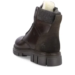 Rieker Men'S Corded Boots Dark Brown