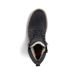 Rieker Men'S Corded Boots Deep Black