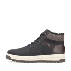 Rieker Men'S Corded Boots Asphalt Black