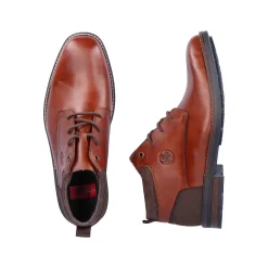 Rieker Men'S Corded Boots Chestnut Brown