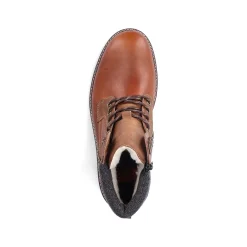 Rieker Men'S Corded Boots Caramel Brown
