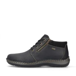 Rieker Men'S Lace-Up Shoes Asphalt Black