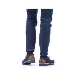 Rieker Men'S Lace-Up Shoes Navy Blue