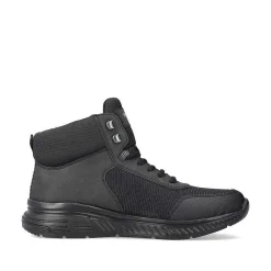 Rieker Men'S Lace-Up Shoes Asphalt Black