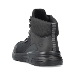 Rieker Men'S Lace-Up Shoes Asphalt Black