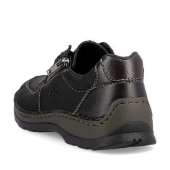 Rieker Men'S Lace-Up Shoes Asphalt Black