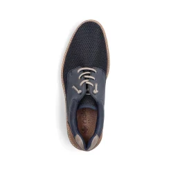Rieker Men'S Lace-Up Shoes, Slate Blue
