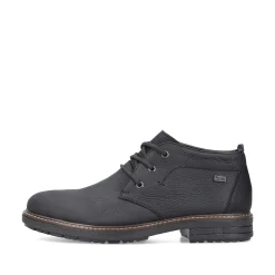 Rieker Men'S Lace-Up Shoes Asphalt Black