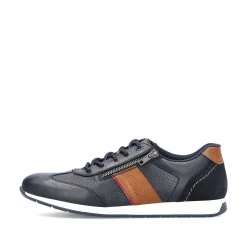 Rieker Men'S Lace-Up Shoes Ocean Blue