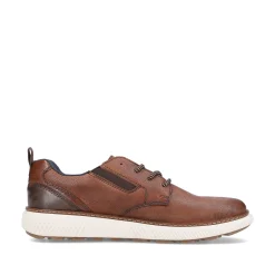 Rieker Men'S Lace-Up Shoes Chestnut Brown