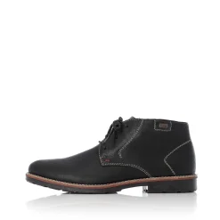 Rieker Men'S Lace-Up Shoes Graphite Black