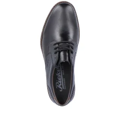 Rieker Men'S Lace-Up Shoes Midnight Black