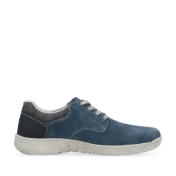 Rieker Men'S Lace-Up Shoes Sky Blue