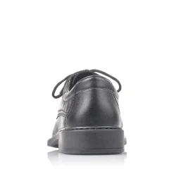 Rieker Men'S Lace-Up Shoes Glossy Black