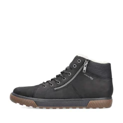 Rieker Men'S Lace-Up Shoes Asphalt Black