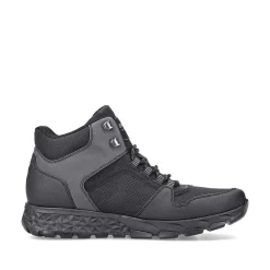 Rieker Men'S Lace-Up Shoes Jet Black